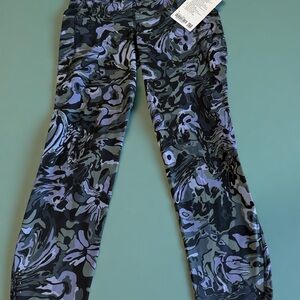 lululemon athletica Blue and Black Patterned Leggings